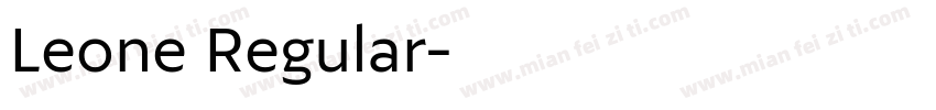 Leone Regular字体转换